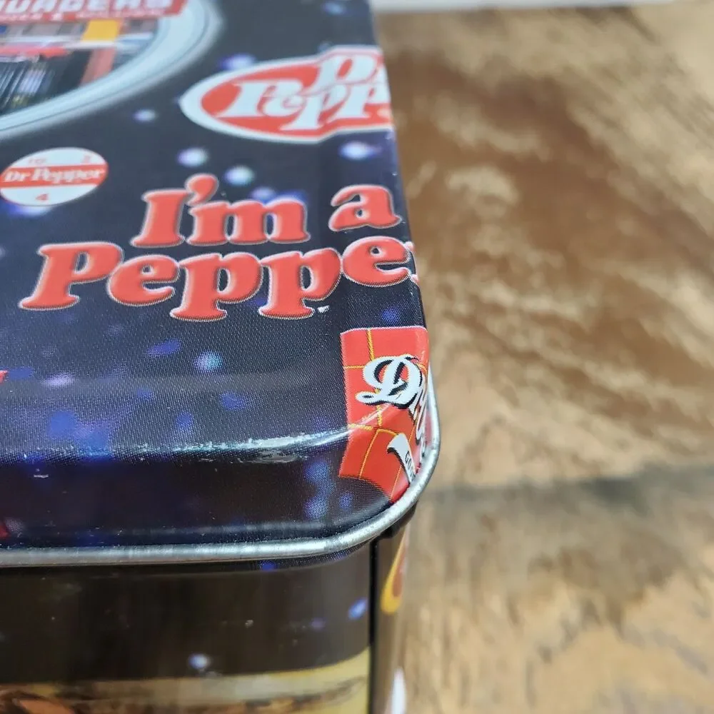 Vintage 2001 Dr Pepper McDonald's Metal Lunchbox Collectible Advertising Tin Box